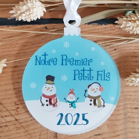 Le premier petit-fils de vos parents est arrivé, offrez une boule de Noël en souvenir.