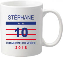 Mug C Coupe du Monde de Football 2018 - Cadeau personnalise personnalisable - 1