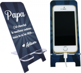 Support Téléphone Papa - Mod.17 - Cadeau personnalise personnalisable - 1