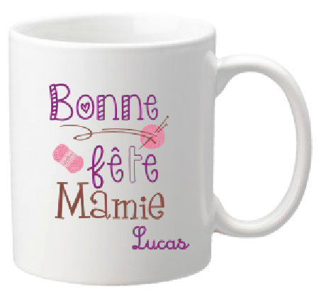 .Mug Bonne Fête Mamie Mod.69 - Cadeau personnalise personnalisable - 1