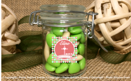 .Pot à Confiture - Modèle 11 - Communion - Cadeau personnalise personnalisable - 1 .Pot à Confiture - Modèle 11 - Communion - Cadeau personnalise personnalisable - 1