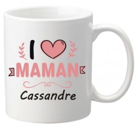 Mug I love maman (ref.64) - Cadeau personnalise personnalisable - 1