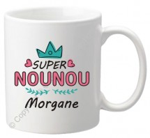 . Mug Super Nounou Mod.72 - Cadeau personnalise personnalisable - 1