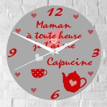 Horloge Maman Personnalisée - H.E - Cadeau personnalise personnalisable - 1