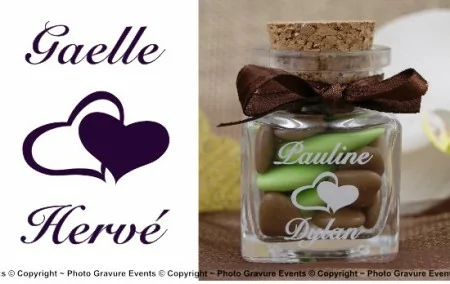 Encrier - Modèle Cœur - Cadeau personnalise personnalisable - 1 Encrier - Modèle Cœur - Cadeau personnalise personnalisable - 1