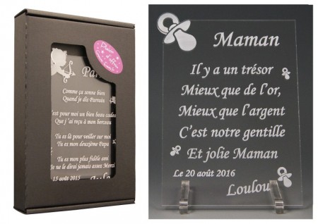 Poème Maman - Mod. Tototte - Cadeau personnalise personnalisable - 1