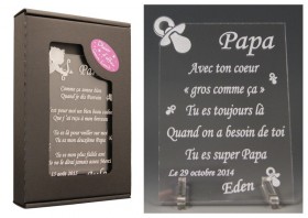 Poème Papa - Mod. Tototte - Cadeau personnalise personnalisable - 1