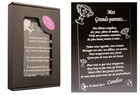 Poème Mes Grands Parents - Mod.Calice - Cadeau personnalise personnalisable - 1