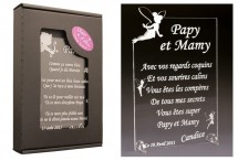 Poème Papy et Mamy - Mod. Fée - Cadeau personnalise personnalisable - 1