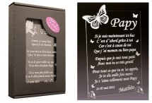 Poème Papy - Mod. Papillon - Cadeau personnalise personnalisable - 1