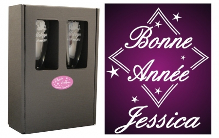 FLÛTE NOËL - ETOILES MOD. 2 avec boîte cadeau - Cadeau personnalise personnalisable - 1 FLÛTE NOËL - ETOILES MOD. 2 avec boîte cadeau - Cadeau personnalise personnalisable - 1