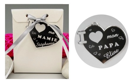 Boite de Chocolat - Médaille Papa - Mod.Cœur.Seul - Cadeau personnalise personnalisable - 1 Boite de Chocolat - Médaille Papa - Mod.Cœur.Seul - Cadeau personnalise personnalisable - 1