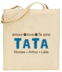 Tote Bag Tata - Modèle 6 - Cadeau personnalise personnalisable - 1
