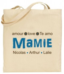 Tote Bag Mamie - Modèle 6 - Cadeau personnalise personnalisable - 1