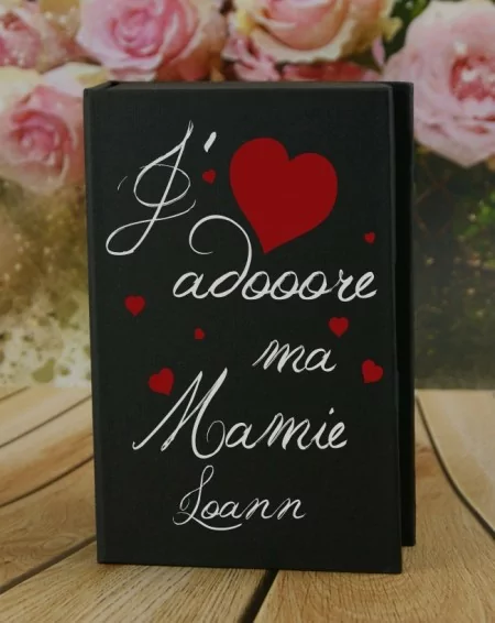 Bloc Note - Je t'adore Mamie - Cadeau personnalise personnalisable - 1 Bloc Note - Je t'adore Mamie - Cadeau personnalise personnalisable - 1