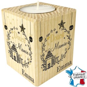 Porte Bougie personnalisable Mamie (mod4) - Cadeau personnalise personnalisable - 1