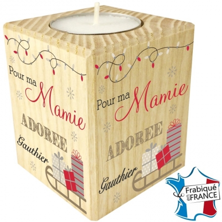 Porte Bougie personnalisable Mamie (mod6) Gravure Events - Cadeau personnalisé - 1 Porte Bougie personnalisable Mamie (mod6) Gravure Events - Cadeau personnalisé - 1