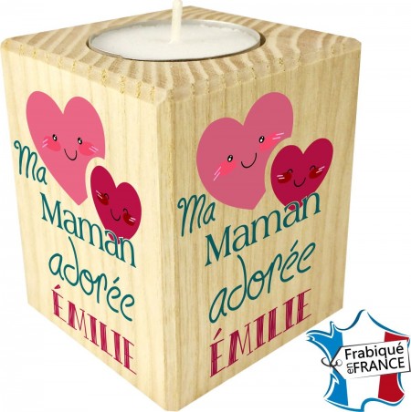 Porte Bougie personnalisable Ma Maman adorée (mod65) - Cadeau personnalise personnalisable - 1