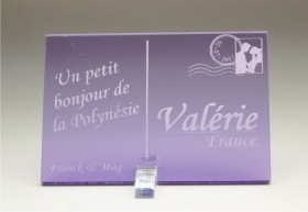 Marque Place Carte Postale - timbre mariés - Cadeau personnalise personnalisable - 6