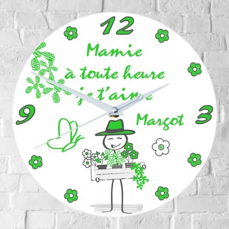Horloge Mamie Personnalisée mod.i - Cadeau personnalise personnalisable - 1