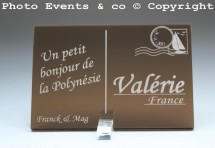 Marque place carte postale timbre personnalise personnalisable - theme voyage -decoration table mariage anniversaire - 5