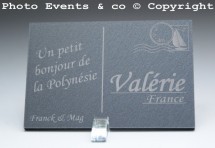 Marque place carte postale timbre personnalise personnalisable - theme voyage -decoration table mariage anniversaire - 7