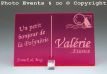 Marque place carte postale timbre personnalise personnalisable - theme voyage -decoration table mariage anniversaire - 6