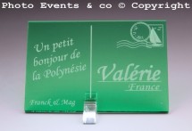 Marque place carte postale timbre personnalise personnalisable - theme voyage -decoration table mariage anniversaire - 11