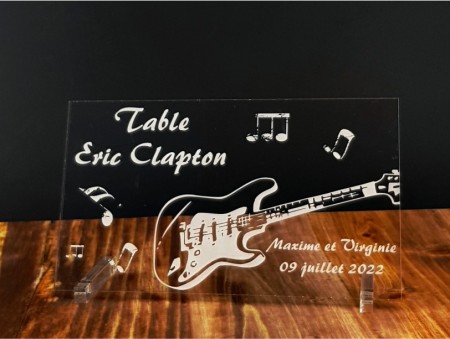 Marque Table Guitare - Cadeau personnalise personnalisable - 1