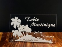 Marque Table Iles - Décoration table mariage personnalise personnalisable - 1