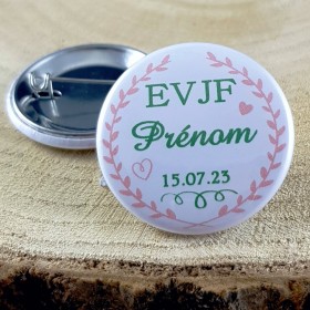 Badge EVJF (mod.6) - Cadeau personnalise personnalisable - 1