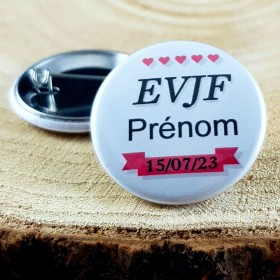 Badge EVJF (mod.8) - Cadeau personnalise personnalisable - 1
