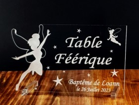 Marque Table Fée - Cadeau personnalise personnalisable - 1