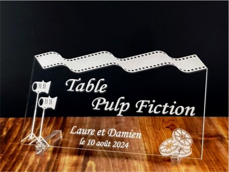 Marque Table Cinéma - Bobine de film - Cadeau personnalise personnalisable - 1