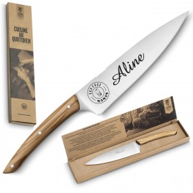 Couteau de Cuisine Claude Dozorme - Top Chef MAMAN (couteau à découper) - Cadeau personnalise personnalisable - 1