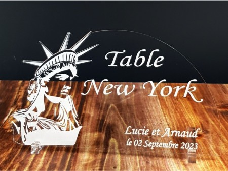 Marque Table New York - Décoration Table personnalise personnalisable - 1