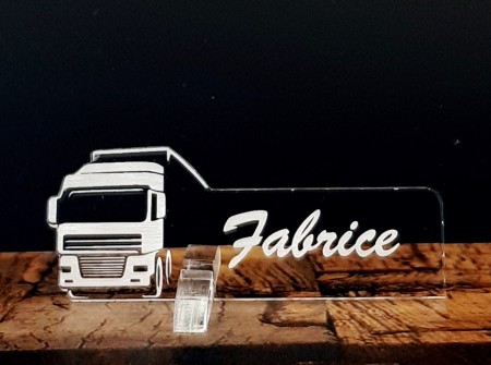 Décoration table - thème camion - marque place