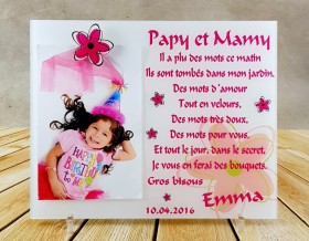 Cadre Photo Papy et Mamy (Mod. P) - Cadeau personnalise personnalisable - 1