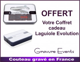BLACK FRIDAY -50% Couteau Laguiole Evolution - Blanc - avec DESSIN - Cadeau personnalise personnalisable - 2