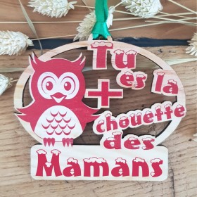 Déco de Sapin - Tu es le plus chouette - Cadeau personnalise personnalisable - 8