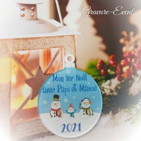 .Décoration 1er Noël - Cadeau personnalise personnalisable - 12