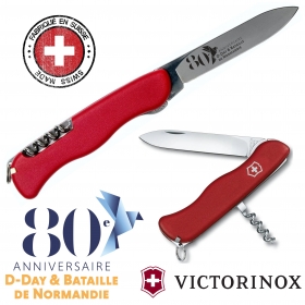 Couteau Suisse Victorinox - Alpiner Tire Bouchon Rouge - Cadeau personnalise personnalisable - 1