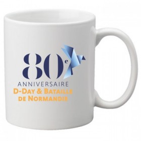 Mug D-Day - Logo Normandie 80e Anniversaire - Cadeau personnalise personnalisable - 1