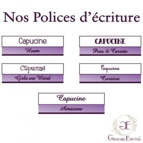 Polices écriture