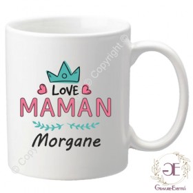 Vous aimez votre maman, cette tasse personnalisée lui montrera.