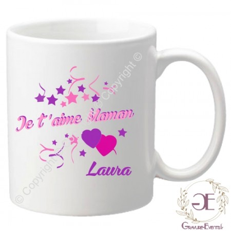 Une idée de cadeau, ce mug personnalisé pour la plus gentille des mamans.