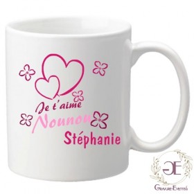 En cadeau de fin de contrat, pour la Nounou de votre enfant , offrez un mug imprimé.