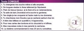 Texte COMIQUE - 10 commandements