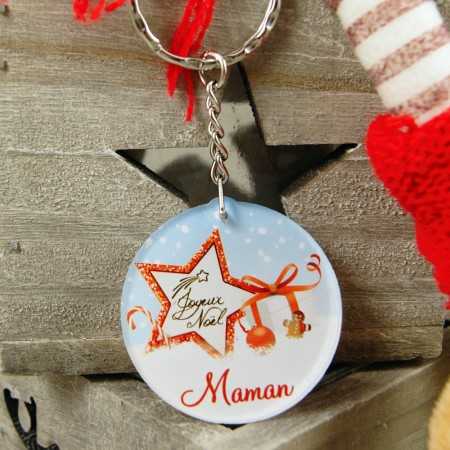 Vous cherchez un cadeau de noël pour votre maman, ce porte clef fabriqué dans notre atelier est pour vous.