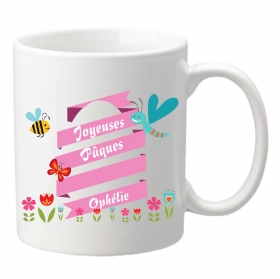 Un mug a cacher pour la chasse aux de Pâques, avec le prénom de votre enfant.